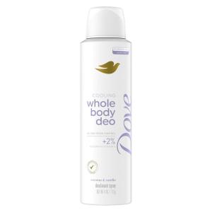 imageDove Whole Body Deo Aluminum Free Invisible Spray Deodorant Coconut ampamp Vanilla for 72h Odor Control 4 ozCoconut  Vanilla
