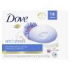 imageDove Beauty Bar Gentle Cleanser Moisturizes To Calm Skin AntiStress Cream Bar Gentle Bar Soap Cleanser Made With 14 Moisturizing Cream 375 oz 14 Count