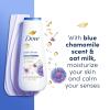 imageDove Body Wash AntiStress Blue Chamomile ampamp Oat Milk 4 Count for Renewed HealthyLooking Skin Moisturizing Gentle Skin Cleanser with 24hr Renewing MicroMoisture 20 oz