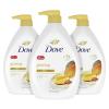 imageDove Glowing Body Wash For Revitalized Refreshed Skin Mango Butter and Almond Butter Cleanser That Effectively Washes Away Bacteria While Nourishing Your Skin 22 oz 4 CountMango and Almond Butters