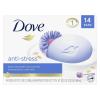 imageDove Beauty Bar Gentle Cleanser Moisturizes To Calm Skin AntiStress Cream Bar Gentle Bar Soap Cleanser Made With 14 Moisturizing Cream 375 oz 14 Count
