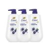 imageDove Body Wash 3 Count Unwind Blueberry ampamp Moon Milk For 24hr LotionSoft Skin Moisturizing Skin Cleanser with No Sulfates No Parabens