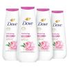 imageDove Body Wash 4 Count Renewing Peony and Rose Oil for Renewed HealthyLooking Skin Gentle Skin Cleanser with 24hr Renewing MicroMoisture 20 oz