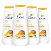 imageDove Body Wash Glowing Mango ampamp Almond Butter 4 Count for Renewed HealthyLooking Skin Gentle Skin Cleanser with 24hr Renewing MicroMoisture 20 oz