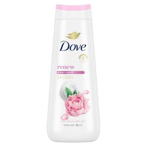 imageDove Body Wash 100 Gentle Cleansers Sulfate Free Peony and Rose Oil Effectively Washes Away Bacteria While Nourishing Your Skin 22 Fl Oz Pack of 4Peony