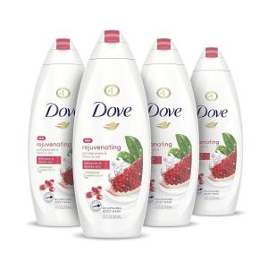 imageDove Body Wash for Softer Smoother Skin After Just One Use Rejuvenating Pomegranate and Hibiscus Tea Effectively Washes Away Bacteria While Nourishing Your Skin 22 Fl Ounce Pack of 4Pomegranate and Lemon Verbena