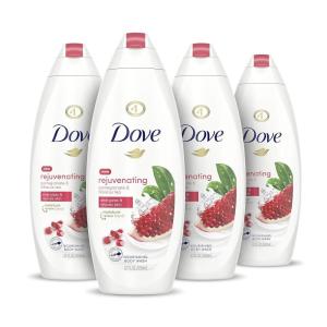 imageDove Body Wash for Softer Smoother Skin After Just One Use Rejuvenating Pomegranate and Hibiscus Tea Effectively Washes Away Bacteria While Nourishing Your Skin 22 Fl Ounce Pack of 4Pomegranate and Hibiscus Tea