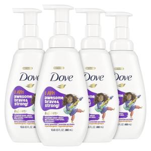 imageDove Foaming Body Wash 4 Count For Kids Coconut Cookie SulfateFree Skin Care 135 Fl OzBerry Smoothie