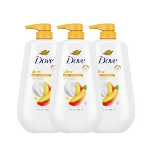 imageDove Glowing Body Wash For Revitalized Refreshed Skin Mango Butter and Almond Butter Cleanser That Effectively Washes Away Bacteria While Nourishing Your Skin 22 oz 4 CountMango  Almond Butter