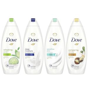imageDove Mixed Body Wash Pack with Skin Natural Nourishers for Instantly Soft Skin and Lasting Nourishment Cleanser That Effectively Washes Away Bacteria While Nourishing Your Skin 4 Count