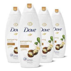 imageDove Purely Pampering Body Wash for Dry Skin Shea Butter with Warm Vanilla Effectively Washes Away Bacteria While Nourishing Your Skin 22 Fl Oz Pack of 4Shea Butter and Warm Vanilla
