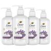 imageDove Advanced Care Hand Sanitizer Lavender ampamp Chamomile Pack of 4 for Soft Smooth Skin 9999 Effective Against Many Germs 8 ozLavender and Chamomile
