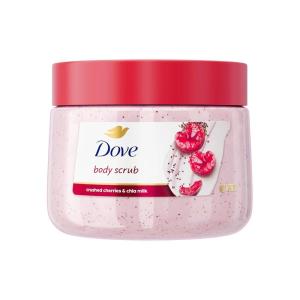 imageDove Cherry ampamp Chia Milk Body Scrub Exfoliates and Deeply Nourishes for Smooth Radiant Skin 15 oz