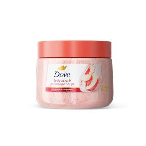 imageDove White Peach ampamp Crushed Rice Body Scrub Exfoliates and Deeply Nourishes for Smooth Radiant Skin 15 oz