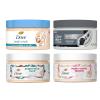 imageDove Limited Edition Holiday Treats Body Scrub 4 Count Mixed Pack for Deep Nourishment