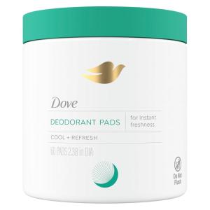 imageDove Deodorant Pads for Women 60 Pads Neutralize Odor onthego made with Glycolic Acid to Cool and Refresh Under Arms