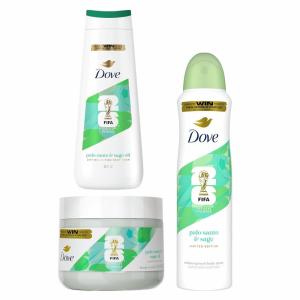 imageDove Limited Edition FIFA Regimen 3 Pack Palo Santo amp Sage Oil For Women for Hydrated amp Soft Skin
