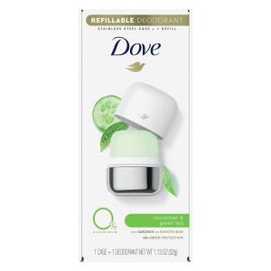 imageDove Refillable Deodorant Starter Kit Deodorant For Women Coconut amp Pink Jasmine 0 Aluminum 113 ozCool