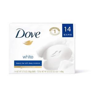 imageDove Soap Original Beauty Bar 3Pack  3in1 Moisturizing Face Body amp Hand Soap 475 Oz Ea375 Ounce Pack of 14