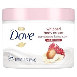 imageDove Whipped Body Cream Dry Skin Moisturizer Pomegranate and Shea Butter Nourishes Skin Deeply 10 oz 3 CountPomegranate and Shea Butter